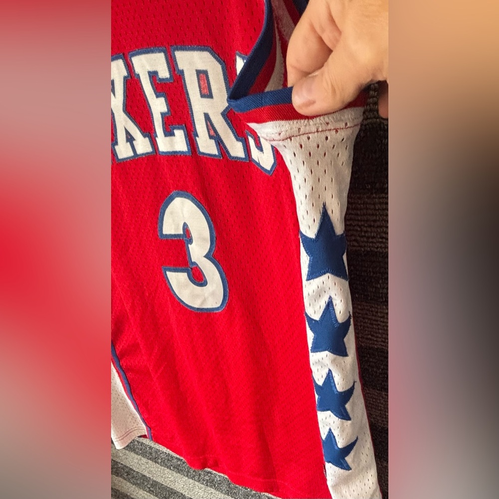 Vintage 90’s Nike Rewind Allen Iverson Philadelphia 76ers Swingman Jersey XL - Picture 5 of 10
